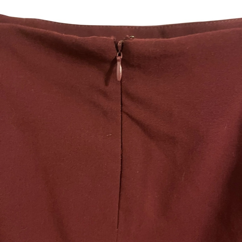 2000s Forever21 Maroon Pencil Skirt | Red Vintage Y2K | Size Large - Picture 4 of 4